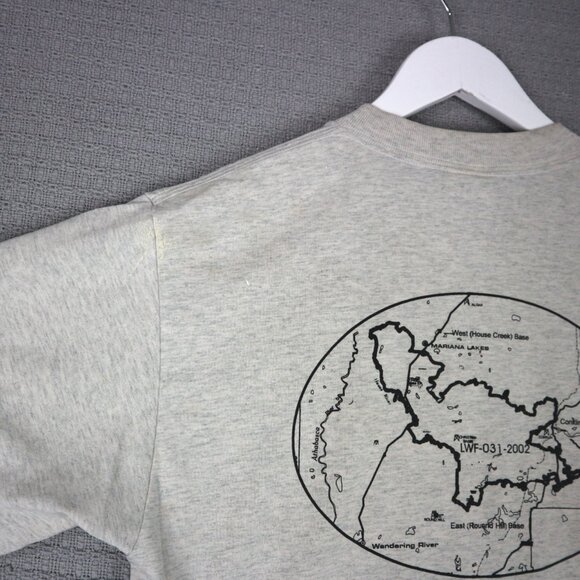 Fruit of the Loom 2000s Raging Inferno Tee Mens Medium Thrashed - Picture 6 of 6